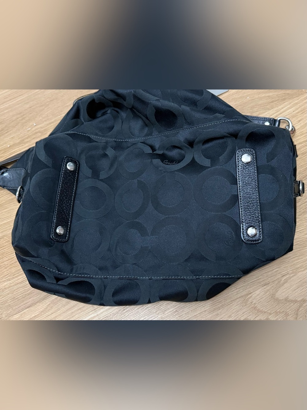 Coach Madison Op Art Sabrina Satchel & Convertible Shoulder Strap - Picture 8 of 15